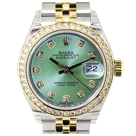 green face rolex women|rolex lady datejust diamond dial.